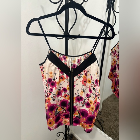 LC Lauren Conrad Floral Tank Top - Black, Pink, Yellow - Picture 1 of 6